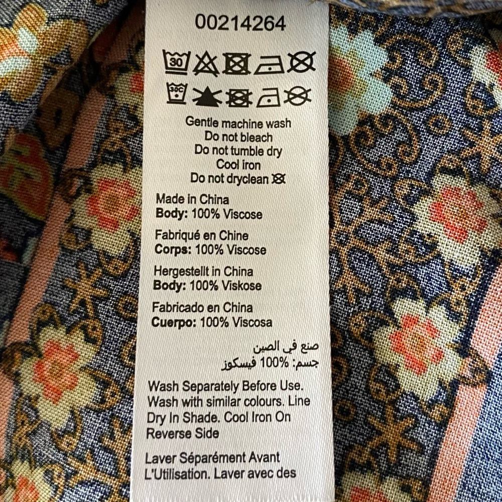 Cottagecore Black Orange Ditsy Floral Pleated Maxi Dress Tall Plus Size 26/28 - Picture 14 of 17
